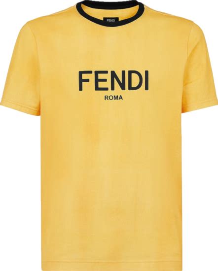 fendi yellow t shirt